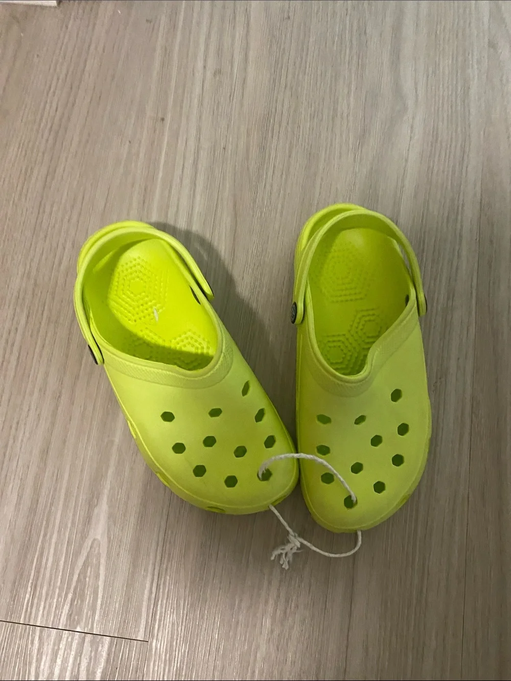 Kids Bright Neon Yellow Water Clogs with Back Strap